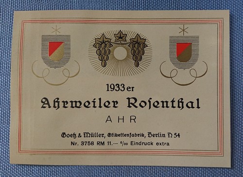 Altes weinetikett - altes,