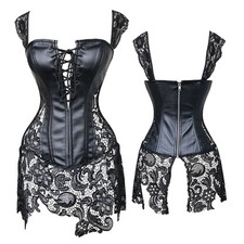 Schwarz Sexy Kunstleder