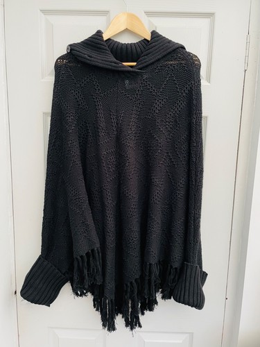 Storybook knits poncho schwarz - storybook,