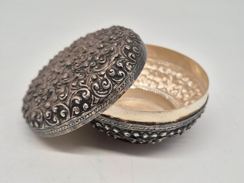 Silberdose beteldose repoussé - silberdose,