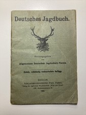 1900 Deutsches Jagdbuch /