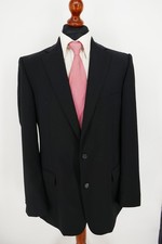 Eduard Dressler Anzug Gr.102 100% Schurwolle Schwarz Blue Label Top Zustand