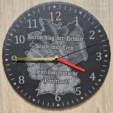 Wanduhr aus Schiefer