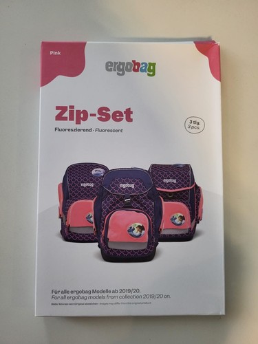 Ergobag fluo zip set - zip-set, pink