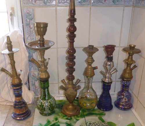 Sammlung alte shishas - alte,