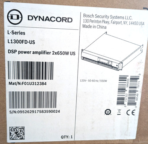 New dynacord l1300fd dsp 2 - l1300fd, x