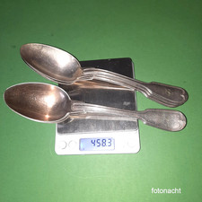 6 Jugendstil Suppenlöffel - 90er Silberauflage - CHS Clarfeld & Springmeyer