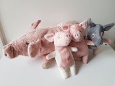 Ikea Schwein + 3 Ferkel - Kuscheltier Ferkel Stofftier Knorrig rosa Plüschtier