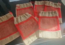 5 Stück Nikolaussäcke, Jutesäcke, Plus 1 Gratis, Nikolaussack, Jutesack