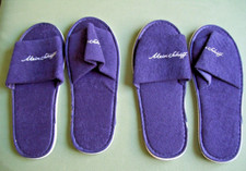 TUI Mein Schiff 2 Paar Frottee Hausschuhe Hotelschuhe blau Schlappen Schuhe