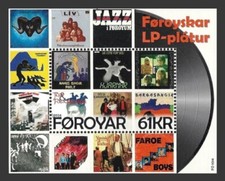 Färöer Mi.Nr. Block 76** (2024) postfrisch/Langspielplatten