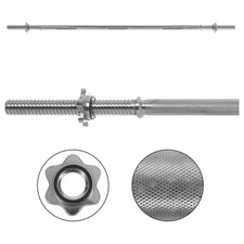 Langhantelstange mit Sternverschluss, Langhantel, Kraftsport, Fitness, 3x160 cm