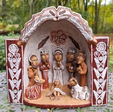 Krippe aus Peru - H 20cm -