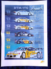 Opel Calibra DTM / ITC, Poster 30x42 cm, original Opel Motorsport