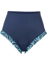 Bikinihose Gr. 36 Dunkelblau Bedruckt Damen Bikini-Hose Schwimm-Bade-Slip Neu