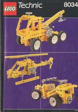 Lego Anleitung 8034 Technic Kranauto Hubschrauber