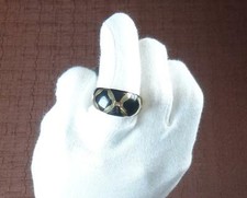  Gold 585 Onyx Ring Gelbgold  aus Nachlass