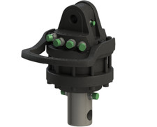 Rotator Drehmotor 4,5t mit Drehdurchführung für Rückezange Holzgreifer