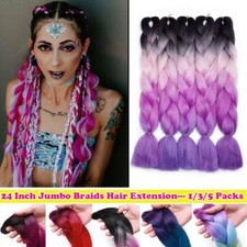 Plaited Jumbo Braids Cornrow Ombre Lang Rasta Flechten Braids Haarverlängerung
