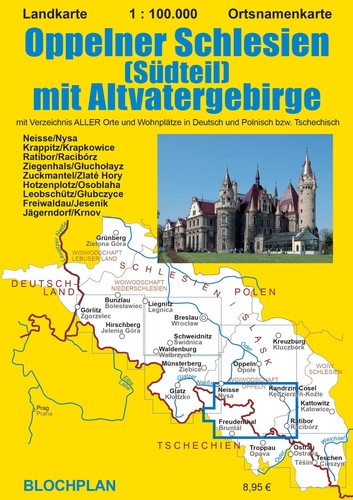 Landkarte oppelner schlesien - landkarte,
