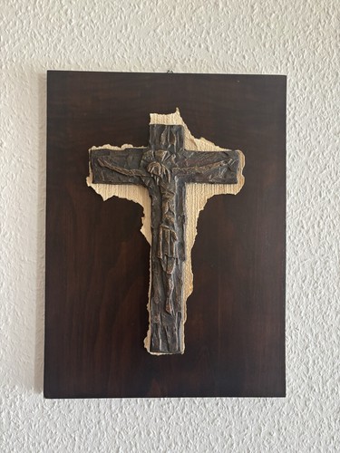 Bronze kruzifix wandkreuz - /,