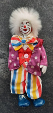 Clown, Kopf Hände aus Porzellan, Schuhe aus Keramik, Kleidung aus Glanzstoff