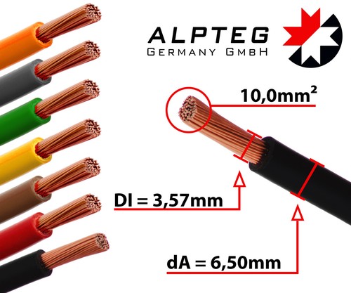 H07v 10mm leitung - 10mm², litze