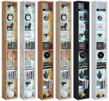 Holz CD DVD Stand Aufbewahrung Regal Rasato XL