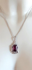 Art deco silber anhänger - art,