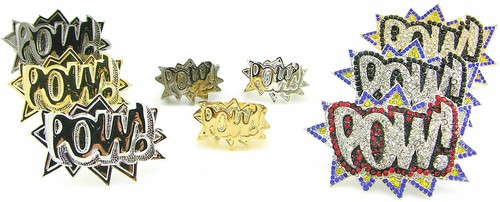 Pow stretch ring mit - stretch-ring, strass