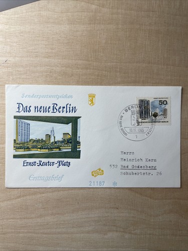 Berlin fdc ersttagsbrief - berlin,