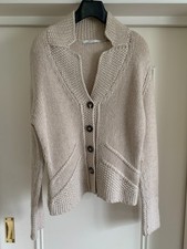 NICE CONNECTION Damen Jacke Strickjacke beige Gr. 40 