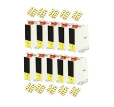 10 Druckerpatronen black für Epson Stylus DX3850 (kein original Epson) 