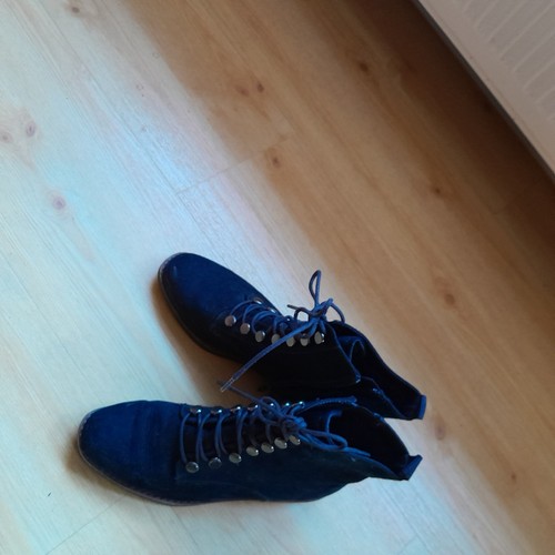 Stiefeletten blau wildleder - 39,