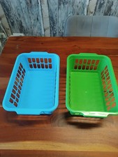 2  Kunststoffkörbe Heidrun Schrankkörbe Utensilos Plastikkörbe