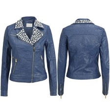 Damen Bikerjacke Lederjacke