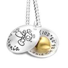 Taufkette Namensgravur Engel