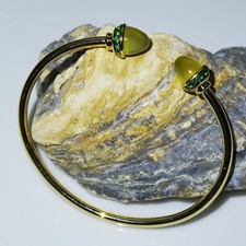 Peridot tsavorith armreif - peridot,