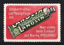 Reklamemarke Lanolin, Toilette