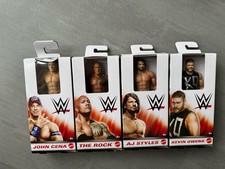 4 WWE Mattel Action Figuren