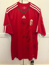 Ungarn Trikot signiert Team