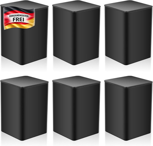 6er set teedosen - 6er, metall