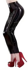 Lackrock lang schwarz - gr.l,