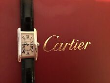 Cartier Tank Americaine, Weissgold 750, Quartz, kleines Modell