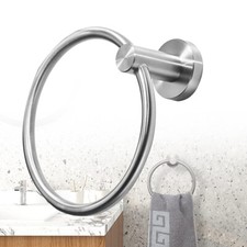 Edelstahl Handtuchring Rund Halter Wandmontage Schiene Küche Bad