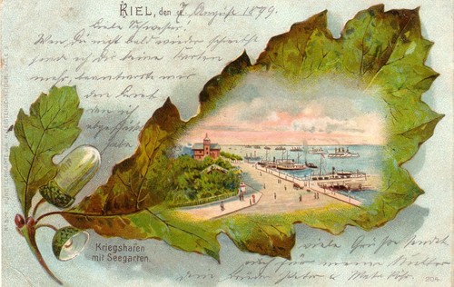 Kiel kriegshafen mit - ak,