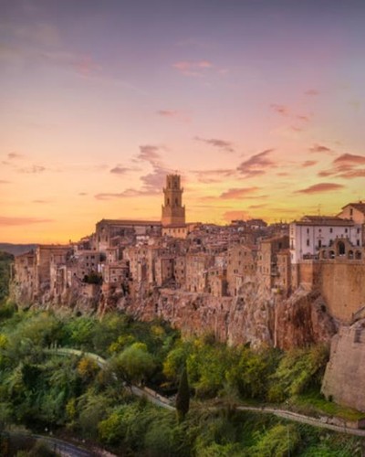 Wandbild toskana pitigliano - wandbild:, toskana,