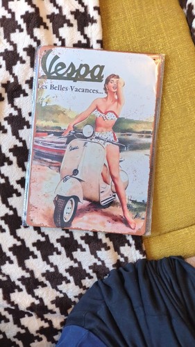 Vespa metallposter displate - vespa,