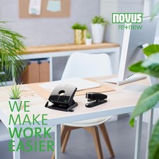 Novus B 4 FC re+new Heftgerät aus Metall mit Kunsttoffoberteil Recycling Hefter