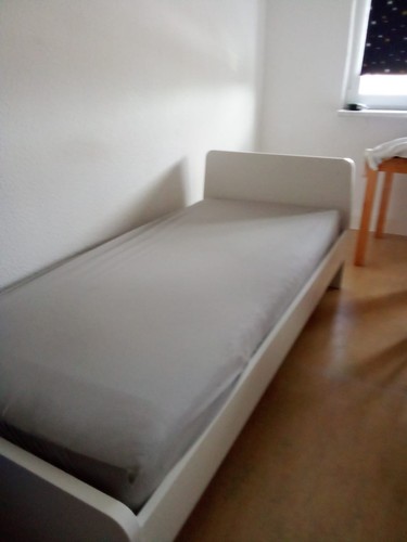 Ikea bett 200 - bett, weiß